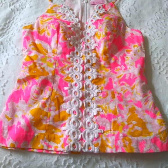 Lilly Pulitzer Tops - Pink and white top